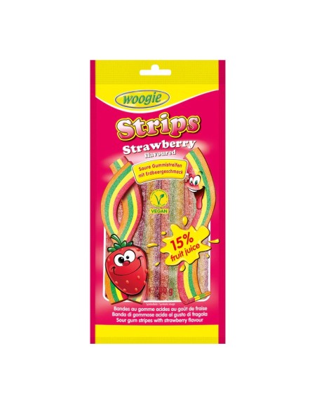 Spritzige Konfekte mit Erdbeergeschmack 80g 18 stuck
